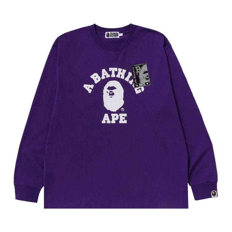 Футболка BAPE Mad Face College Long-Sleeve Tee, Purple
Футболка BAPE Mad Face College Long-Sleeve Tee, Purple