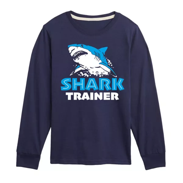 Мальчики 8-20 футболка с длинным рукавом и принтом акулы Trainer Licensed Character, синий
Мальчики 8-20 футболка с длинным рукавом и принтом акулы Trainer Licensed Character, синий