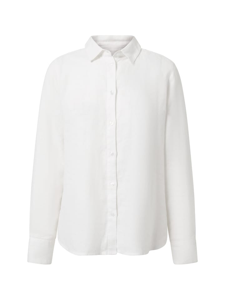 Льняная рубашка с длинными рукавами белого цвета CASH-MERE.CH
Льняная рубашка с длинными рукавами белого цвета CASH-MERE.CH