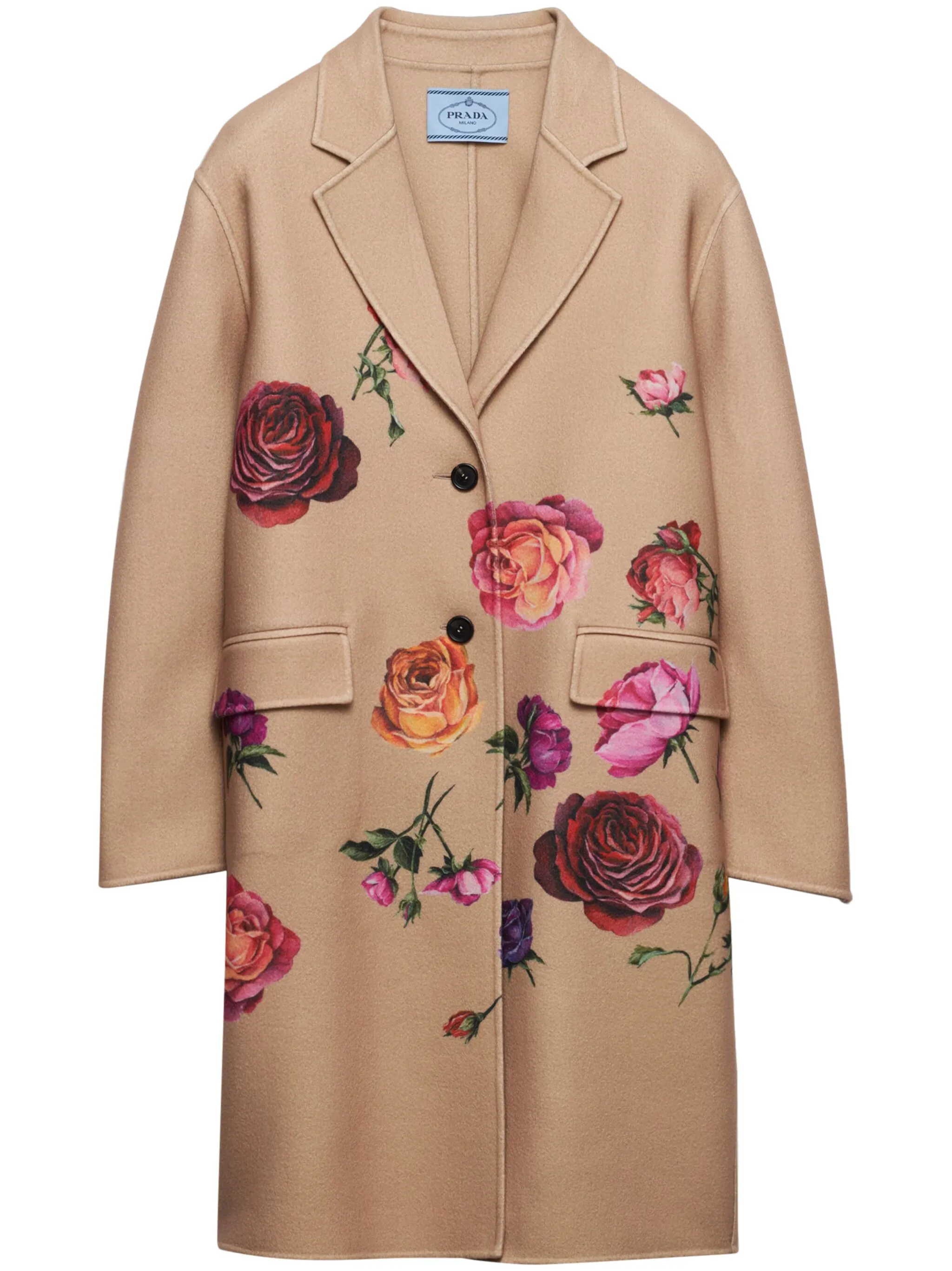 Кашемировое пальто с цветочным принтом Prada, коричневый
Кашемировое пальто с цветочным принтом Prada, коричневый