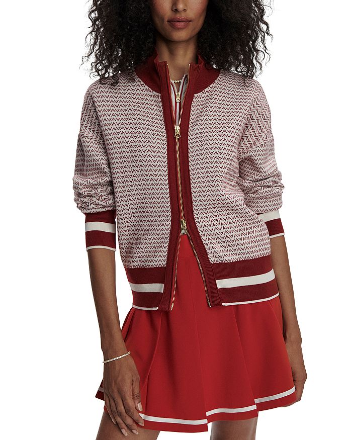 Уолтер Вязаный Кардиган Varley, красный 
Уолтер Вязаный Кардиган Varley, красный