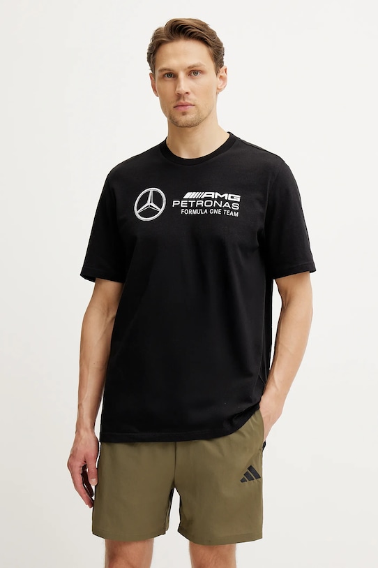 Футболка хлопковая x Mercedes Adidas, черный 
Футболка хлопковая x Mercedes Adidas, черный