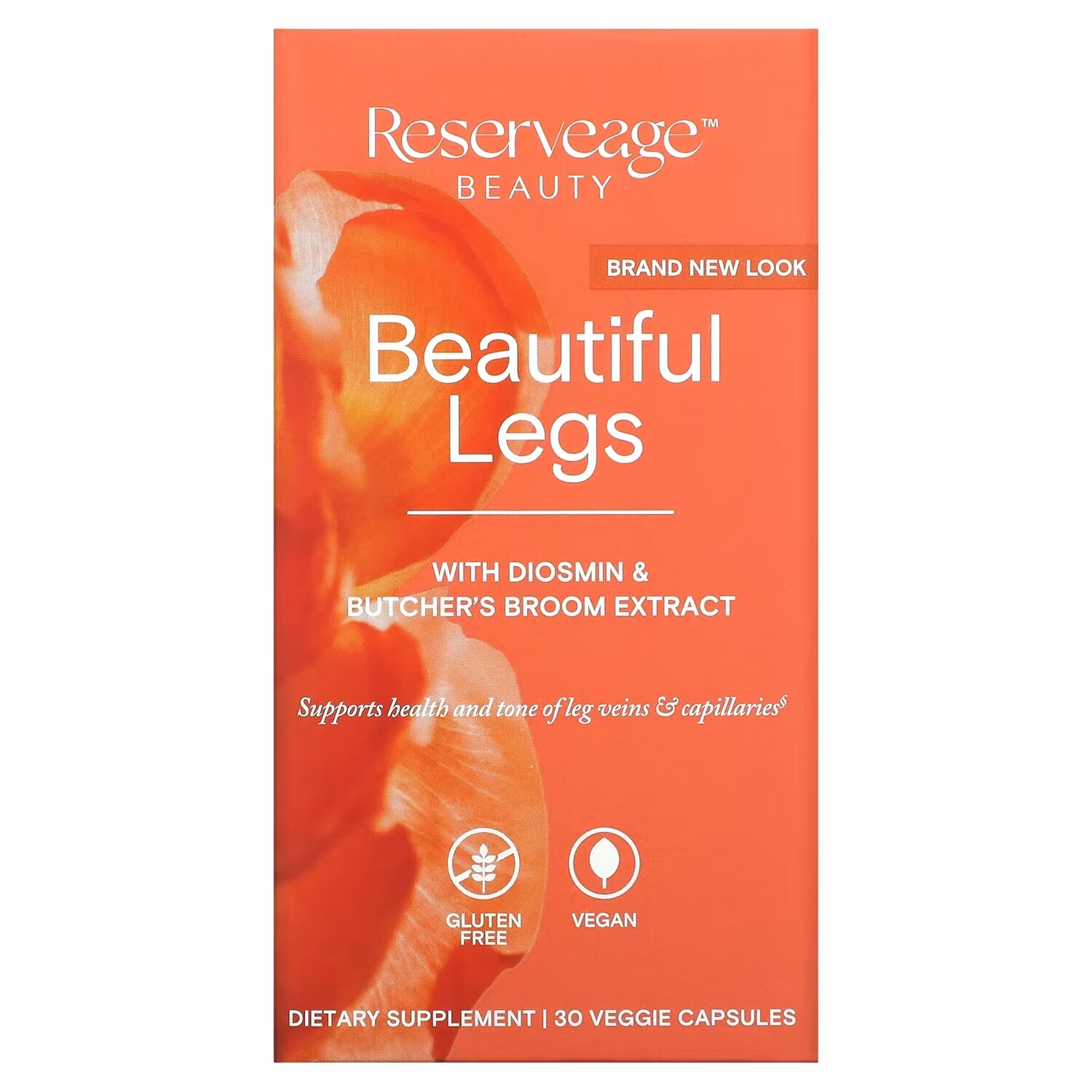 ReserveAge Nutrition Beautiful Legs с диосмином и ресвератролом, 30 растительных капсул
ReserveAge Nutrition Beautiful Legs с диосмином и ресвератролом, 30 растительных капсул