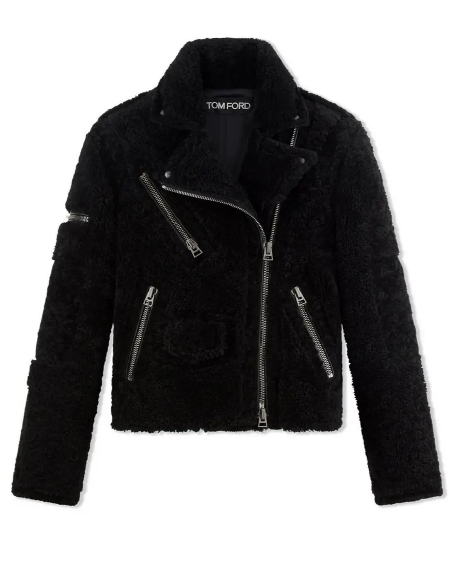 Женская черная шерповая куртка Tom Ford
Женская черная шерповая куртка Tom Ford