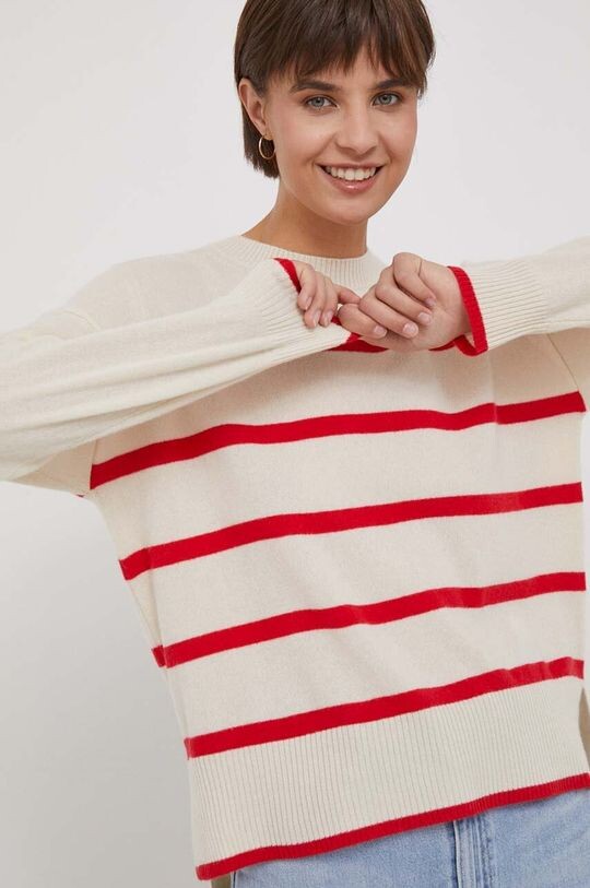 Кашемировый свитер United Colors of Benetton, бежевый
Кашемировый свитер United Colors of Benetton, бежевый