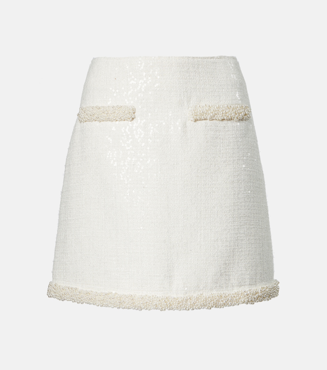 Мини-юбка букле с отделкой искусственным жемчугом Self-Portrait, кремовый
Мини-юбка букле с отделкой искусственным жемчугом Self-Portrait, кремовый