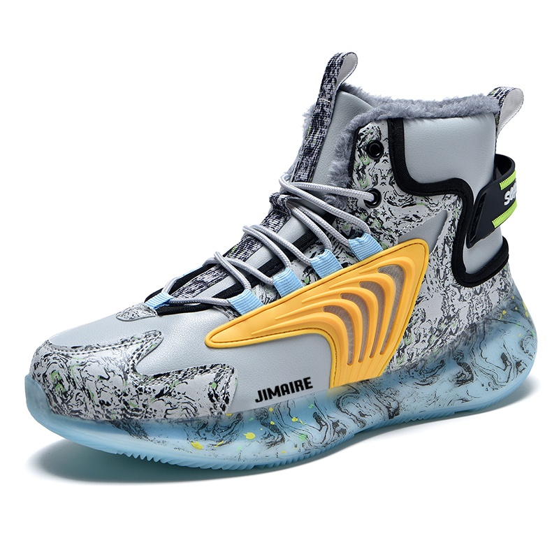 King Jinmai Серые утепленные высокие повседневные ботинки с противоскользящей подошвой, цвет Gray-Thickened Fleece-Lined
King Jinmai Серые утепленные высокие повседневные ботинки с противоскользящей подошвой, цвет Gray-Thickened Fleece-Lined