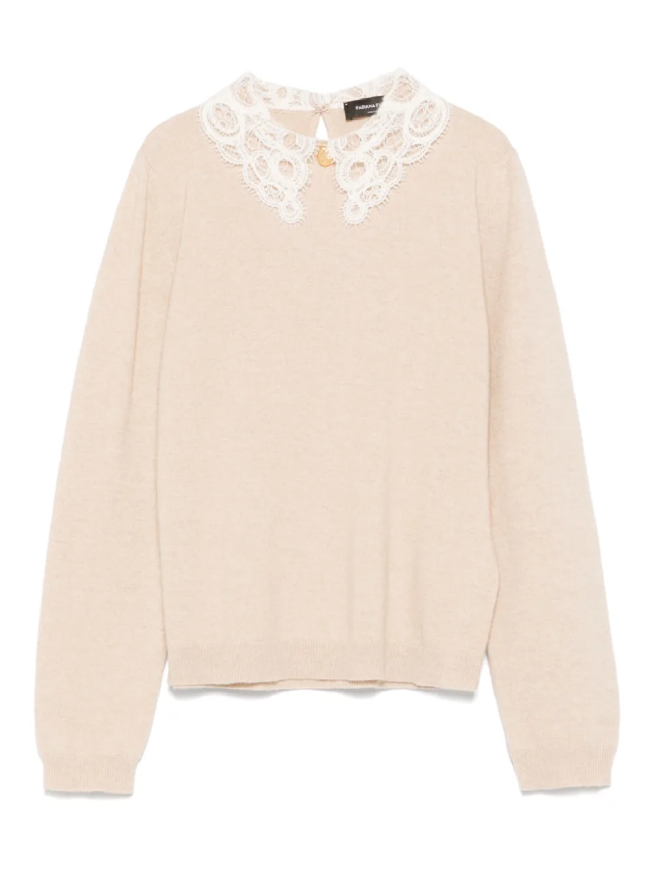 Свитер Fabiana Filippi с кружевным воротником, нейтральный
Свитер Fabiana Filippi с кружевным воротником, нейтральный
