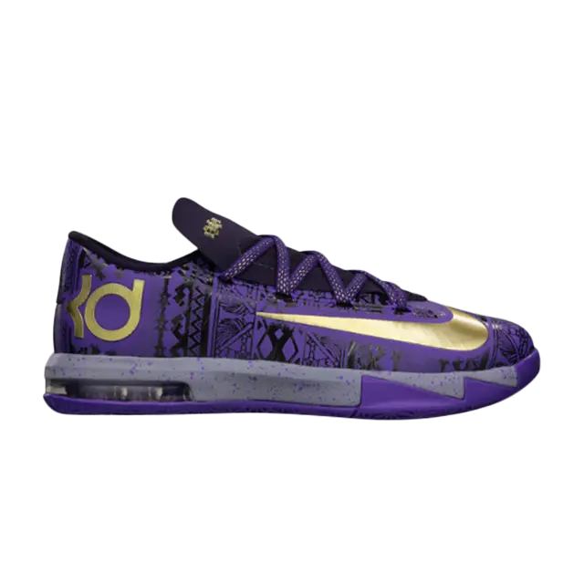 Кроссовки Nike KD 6 GS 'BHM', фиолетовый 
Кроссовки Nike KD 6 GS 'BHM', фиолетовый