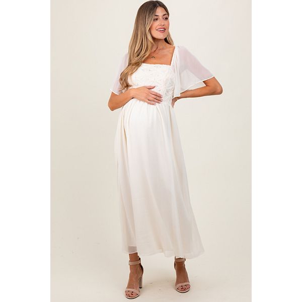 Платье миди с цветочным аппликациями и рукавами-крылышками для беременных Pinkblush
Платье миди с цветочным аппликациями и рукавами-крылышками для беременных Pinkblush