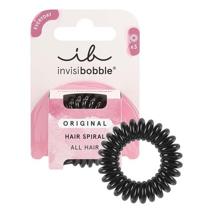 Оригинальная резинка для волос True Black, 3 спиральных резинки для волос для девочек, женщин и мужчин — набор из 3 штук, Invisibobble
Оригинальная резинка для волос True Black, 3 спиральных резинки для волос для девочек, женщин и мужчин — набор из 3 штук, Invisibobble