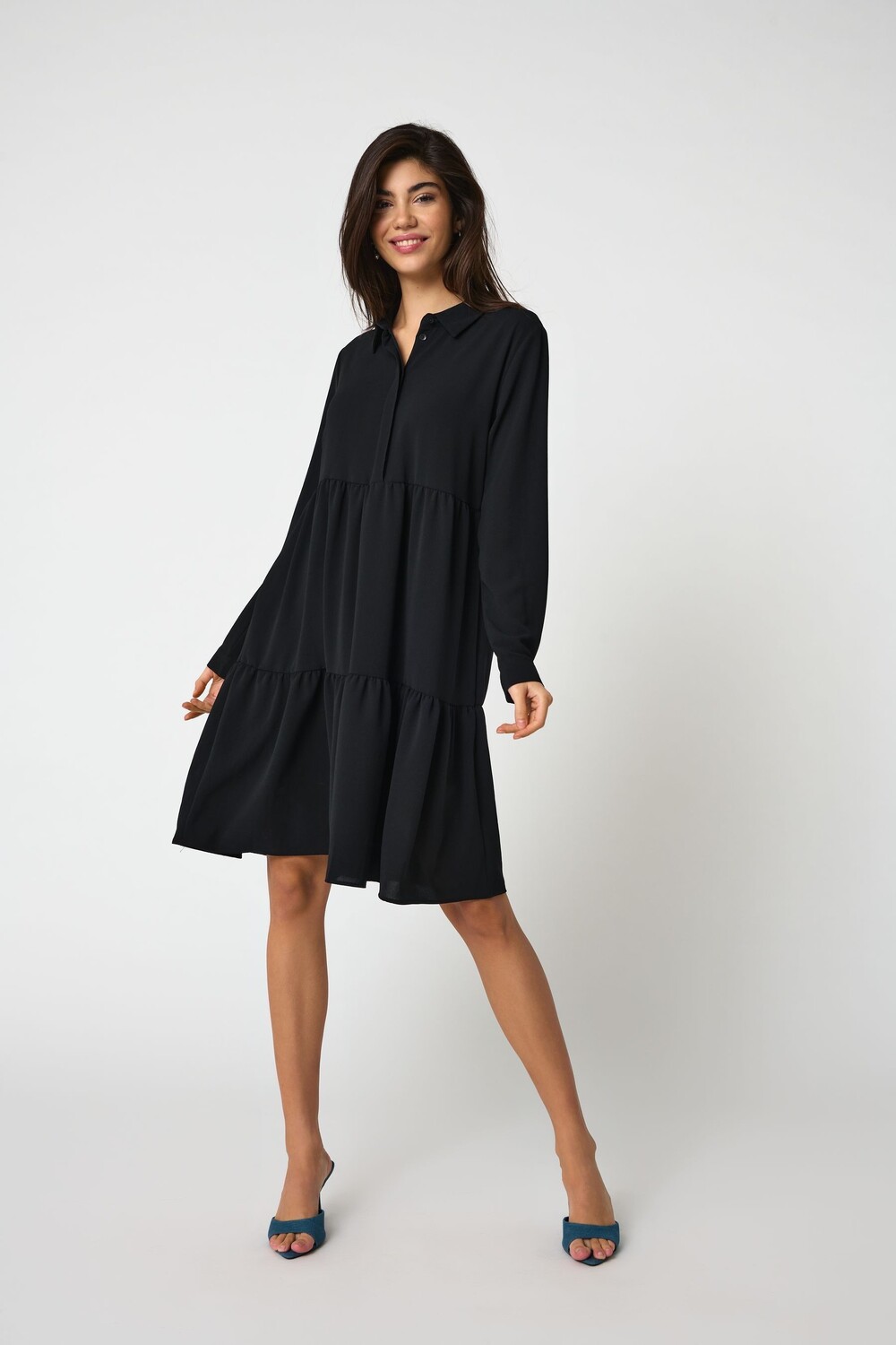 Многослойное платье-рубашка Jdy, черный
Многослойное платье-рубашка Jdy, черный