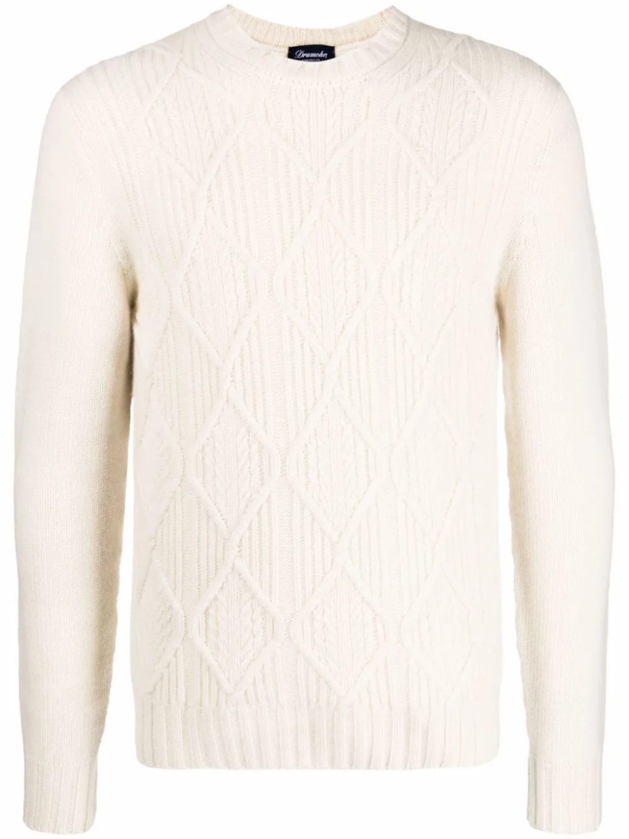 Drumohr джемпер с геометричным узором, белый
Drumohr джемпер с геометричным узором, белый