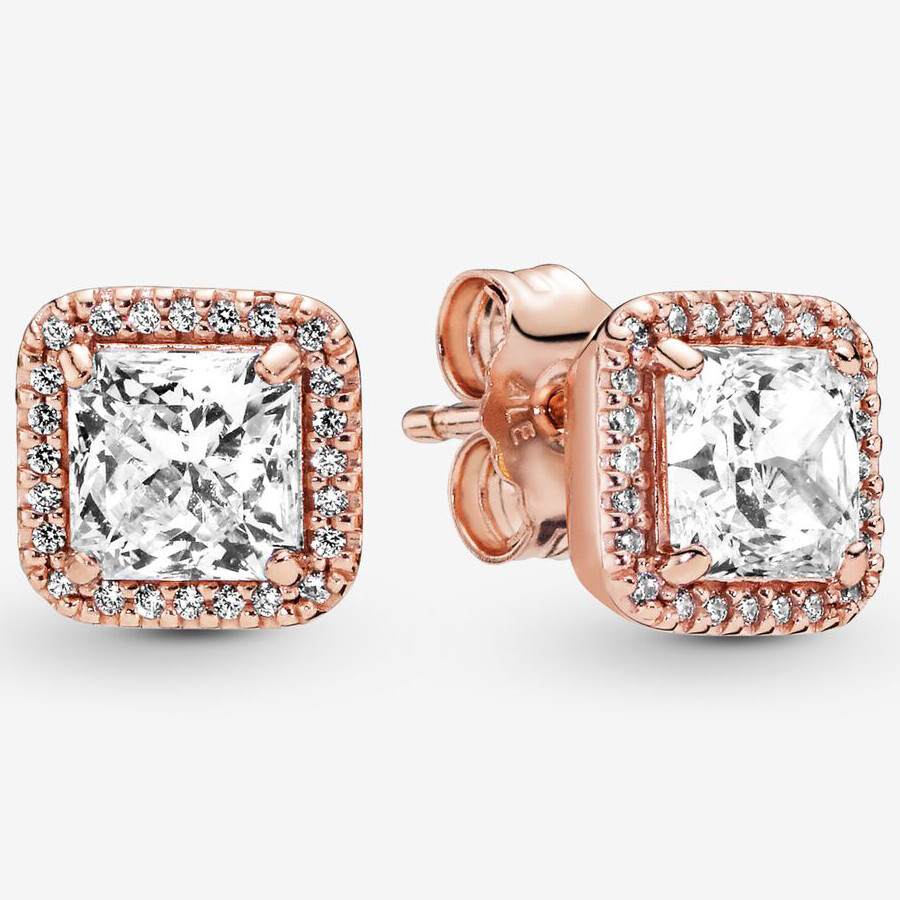 Серьги Pandora Square Sparkle Halo, розовое золото
Серьги Pandora Square Sparkle Halo, розовое золото