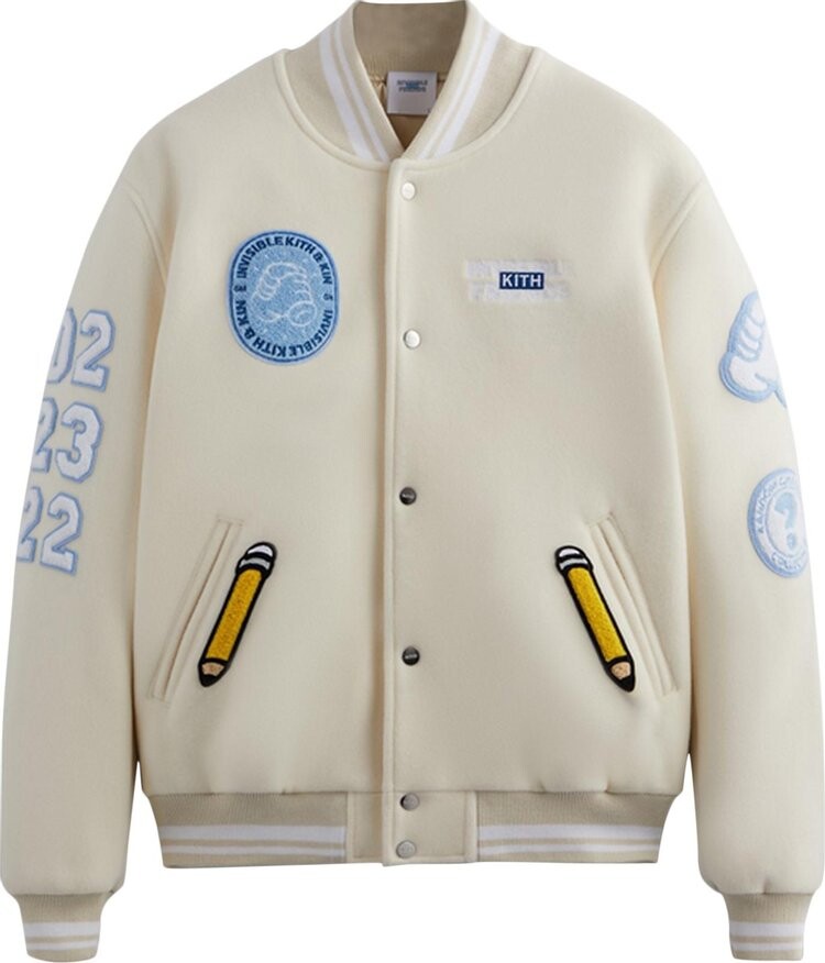 Куртка Kith x Invisible Friends Manteco Wool Varsity Jacket 'Sandrift', кремовый, Бежевый, Куртка Kith x Invisible Friends Manteco Wool Varsity Jacket 'Sandrift', кремовый
Куртка Kith x Invisible Friends Manteco Wool Varsity Jacket 'Sandrift', кремовый, Бежевый, Куртка Kith x Invisible Friends Manteco Wool Varsity Jacket 'Sandrift', кремовый