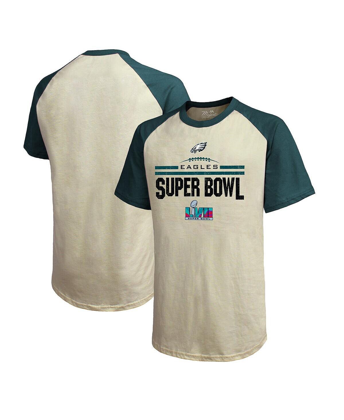 Мужская футболка темно-зеленого цвета с нитками кремового цвета Philadelphia Eagles Super Bowl LVII Goal Line Stand реглан Majestic, Зеленый, Мужская футболка темно-зеленого цвета с нитками кремового цвета Philadelphia Eagles Super Bowl LVII Goal Line Sta
Мужская футболка темно-зеленого цвета с нитками кремового цвета Philadelphia Eagles Super Bowl LVII Goal Line Stand реглан Majestic, Зеленый, Мужская футболка темно-зеленого цвета с нитками кремового цвета Philadelphia Eagles Super Bowl LVII Goal Line Sta