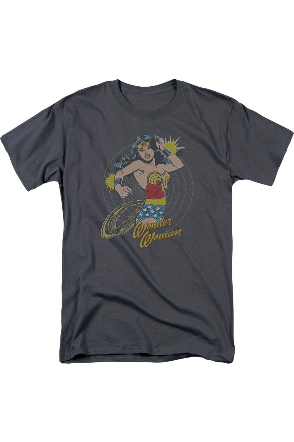 Футболка с коротким рукавом DC Comics Spinning для взрослых Gildan, цвет charcoal
Футболка с коротким рукавом DC Comics Spinning для взрослых Gildan, цвет charcoal