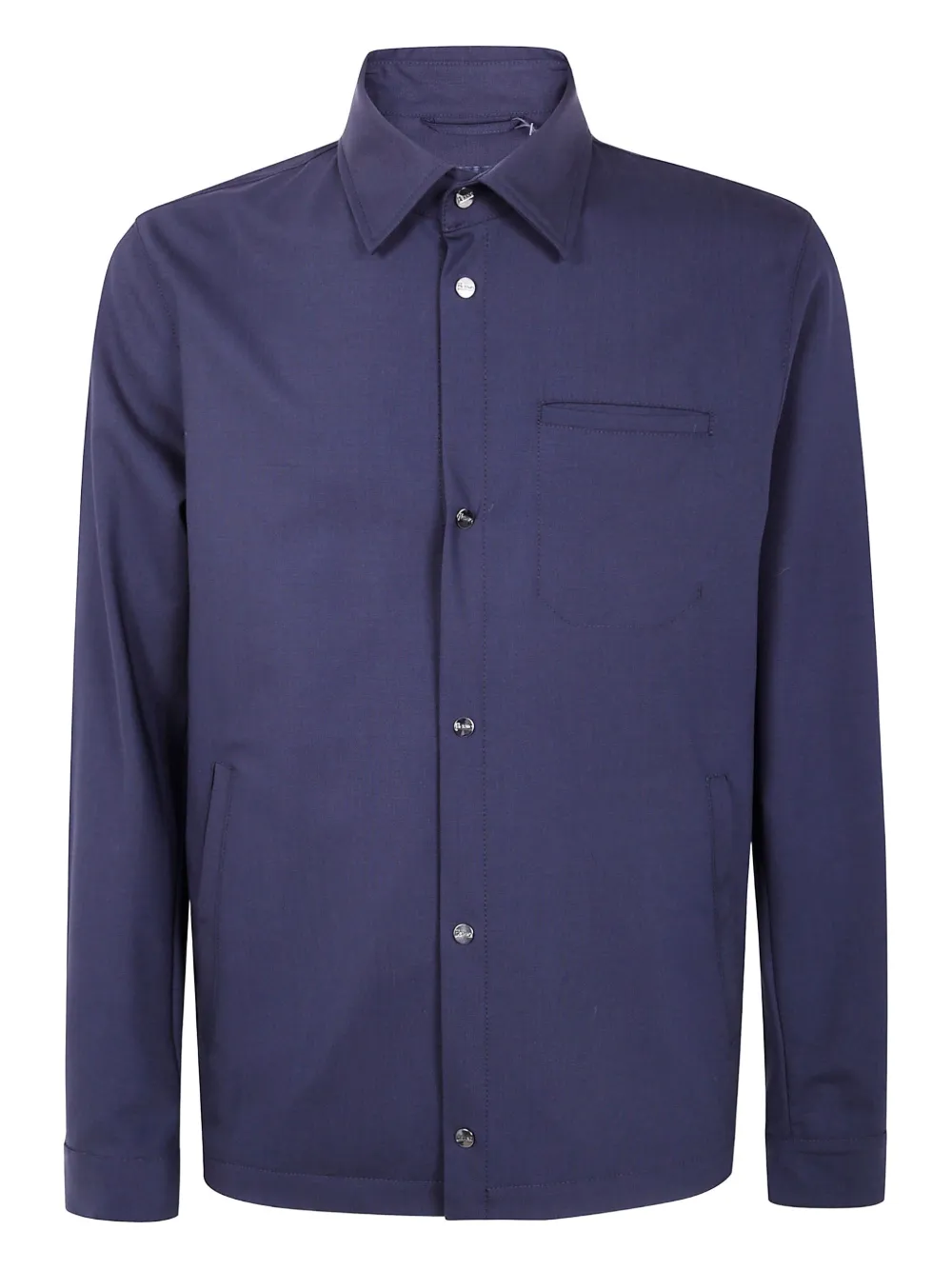 Шерстяная рубашка на пуговицах Herno, синий
Шерстяная рубашка на пуговицах Herno, синий