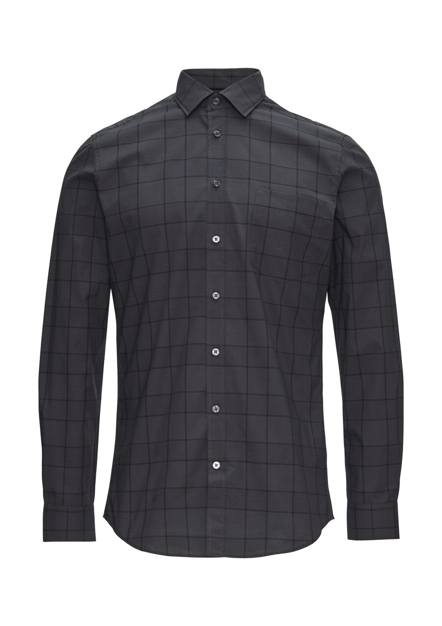 Клетчатая рубашка s.Oliver BLACK LABEL Regular fit Button Up Shirt, графитовый
Клетчатая рубашка s.Oliver BLACK LABEL Regular fit Button Up Shirt, графитовый
