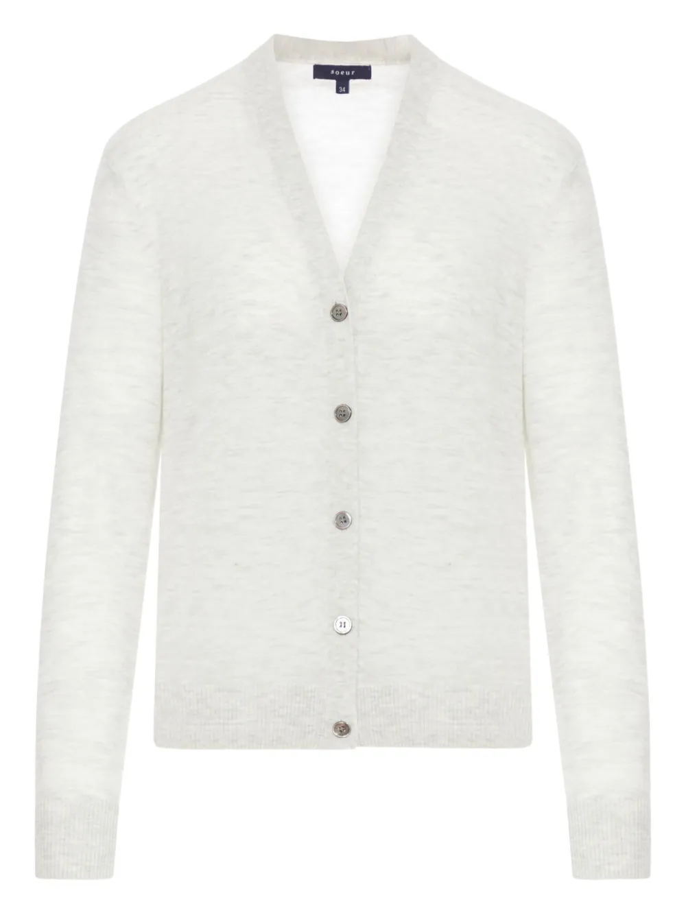 Кардиган Gianna из шерсти альпаки Soeur, белый
Кардиган Gianna из шерсти альпаки Soeur, белый