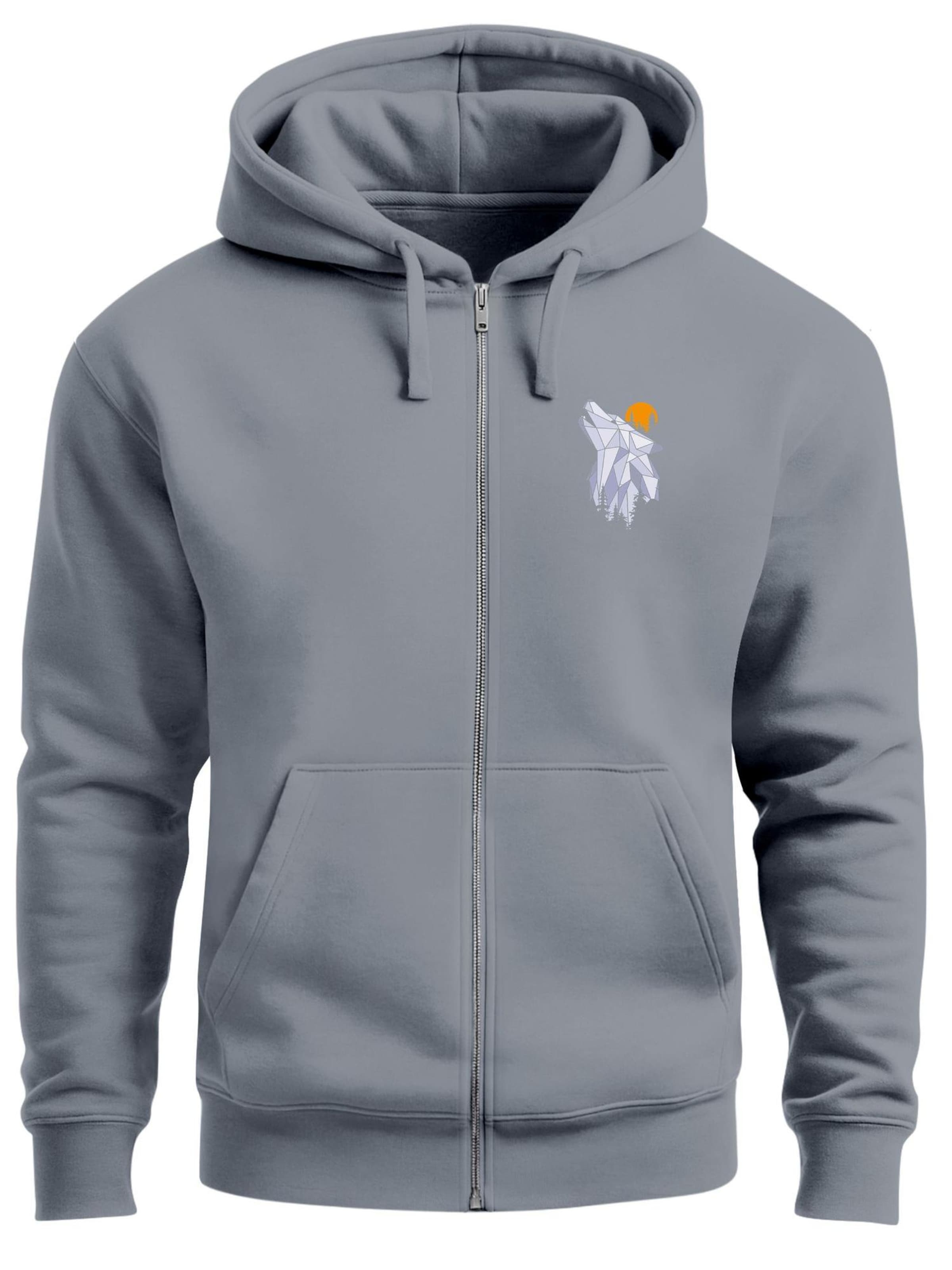 Neverless Толстовка с капюшоном на молнии 'Polygon Wolf' в сером цвете
Neverless Толстовка с капюшоном на молнии 'Polygon Wolf' в сером цвете