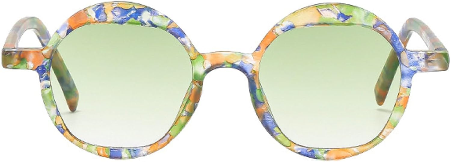 Ретро-солнцезащитные очки с цветочным принтом, круглые, женские, винтажный цветочный дизайн, модные солнцезащитные очки с градиентным покрытием, защита от ультрафиолета UV400 N45 mincl, Green Flwoer
Ретро-солнцезащитные очки с цветочным принтом, круглые, женские, винтажный цветочный дизайн, модные солнцезащитные очки с градиентным покрытием, защита от ультрафиолета UV400 N45 mincl, Green Flwoer