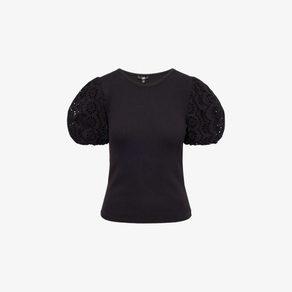 Топ Paige Marina с вышитыми рукавами, черный
Топ Paige Marina с вышитыми рукавами, черный