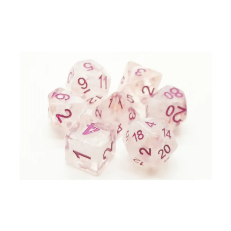 Поликомплект Winter's Dream с розовым (7), Acrylic-Resin Dice - Infused
Поликомплект Winter's Dream с розовым (7), Acrylic-Resin Dice - Infused