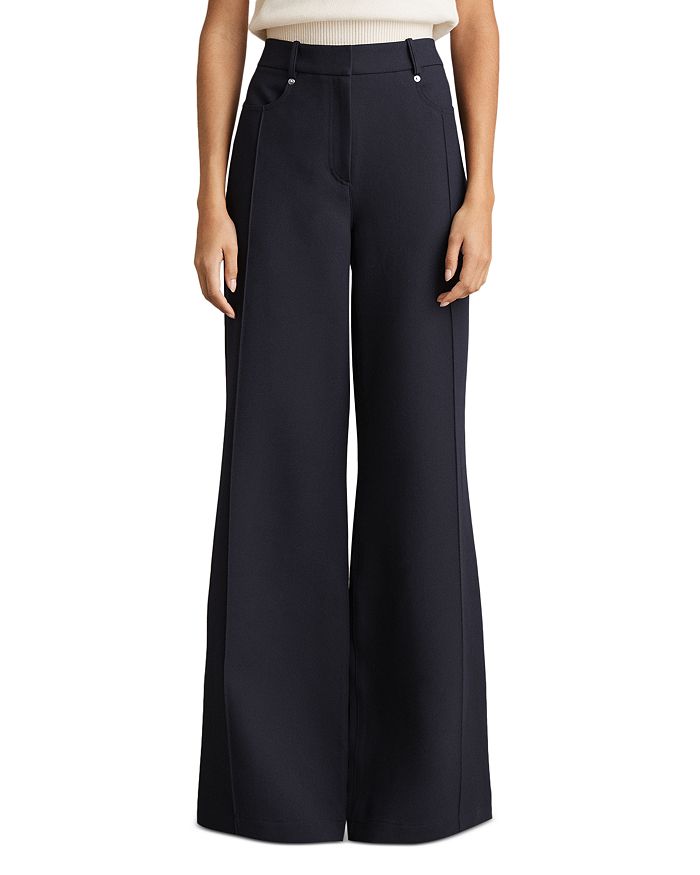 Хитерские широкие палаццо-брюки REISS, синий
Хитерские широкие палаццо-брюки REISS, синий