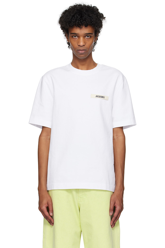 Классическая футболка 'the gros grain' Jacquemus, белый
Классическая футболка 'the gros grain' Jacquemus, белый
