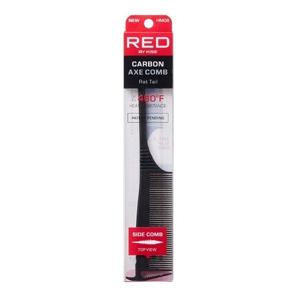 Расческа RED by Kiss Carbon Axe, расческа для пробора, термостойкая расческа для защиты от вьющихся волос, крысиный хвост
Расческа RED by Kiss Carbon Axe, расческа для пробора, термостойкая расческа для защиты от вьющихся волос, крысиный хвост