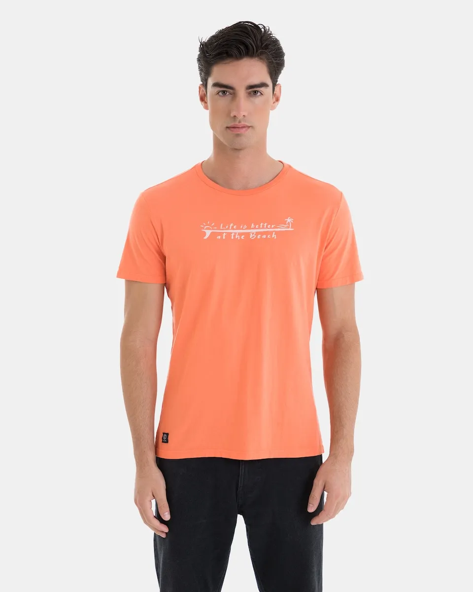 Мужская хлопковая футболка оранжевого цвета Massana, оранжевый
Мужская хлопковая футболка оранжевого цвета Massana, оранжевый