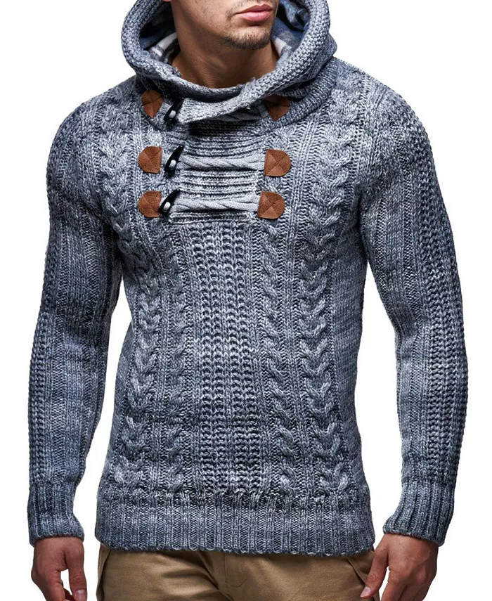 Мужской вязаный пуловер | Удлиненный худи приталенного кроя | Базовый зимний худи-свитер для мужчин Leif Nelson, серый
Мужской вязаный пуловер | Удлиненный худи приталенного кроя | Базовый зимний худи-свитер для мужчин Leif Nelson, серый