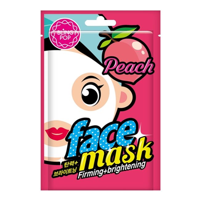 Персиковая укрепляющая + осветляющая маска для лица Bling Pop, 20 мл
Персиковая укрепляющая + осветляющая маска для лица Bling Pop, 20 мл