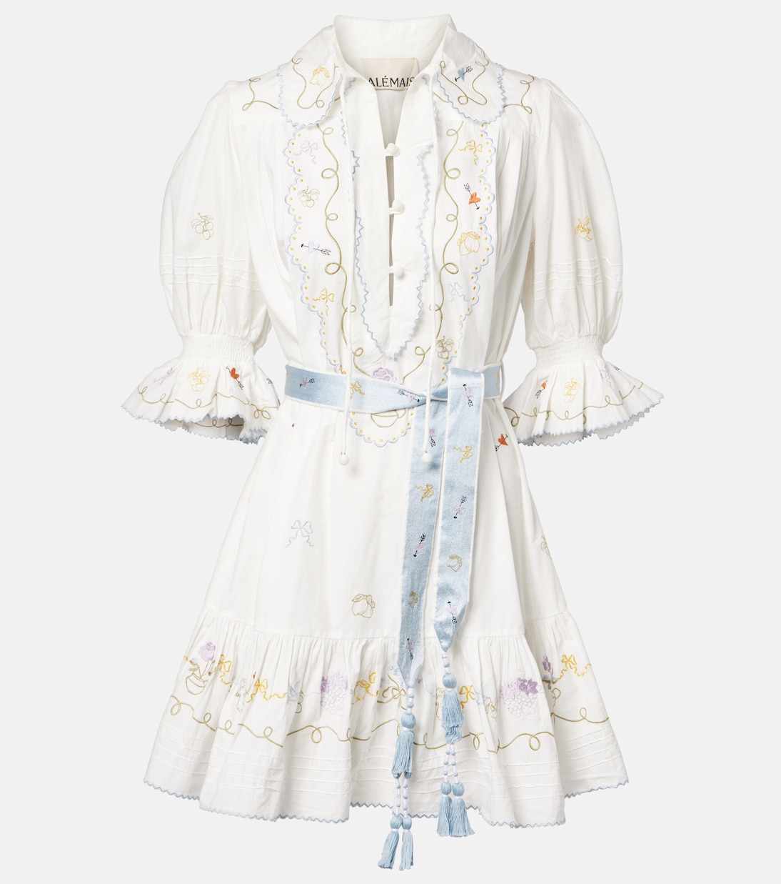 Хлопковое мини-платье Giulia с вышивкой Alémais, кремовый
Хлопковое мини-платье Giulia с вышивкой Alémais, кремовый