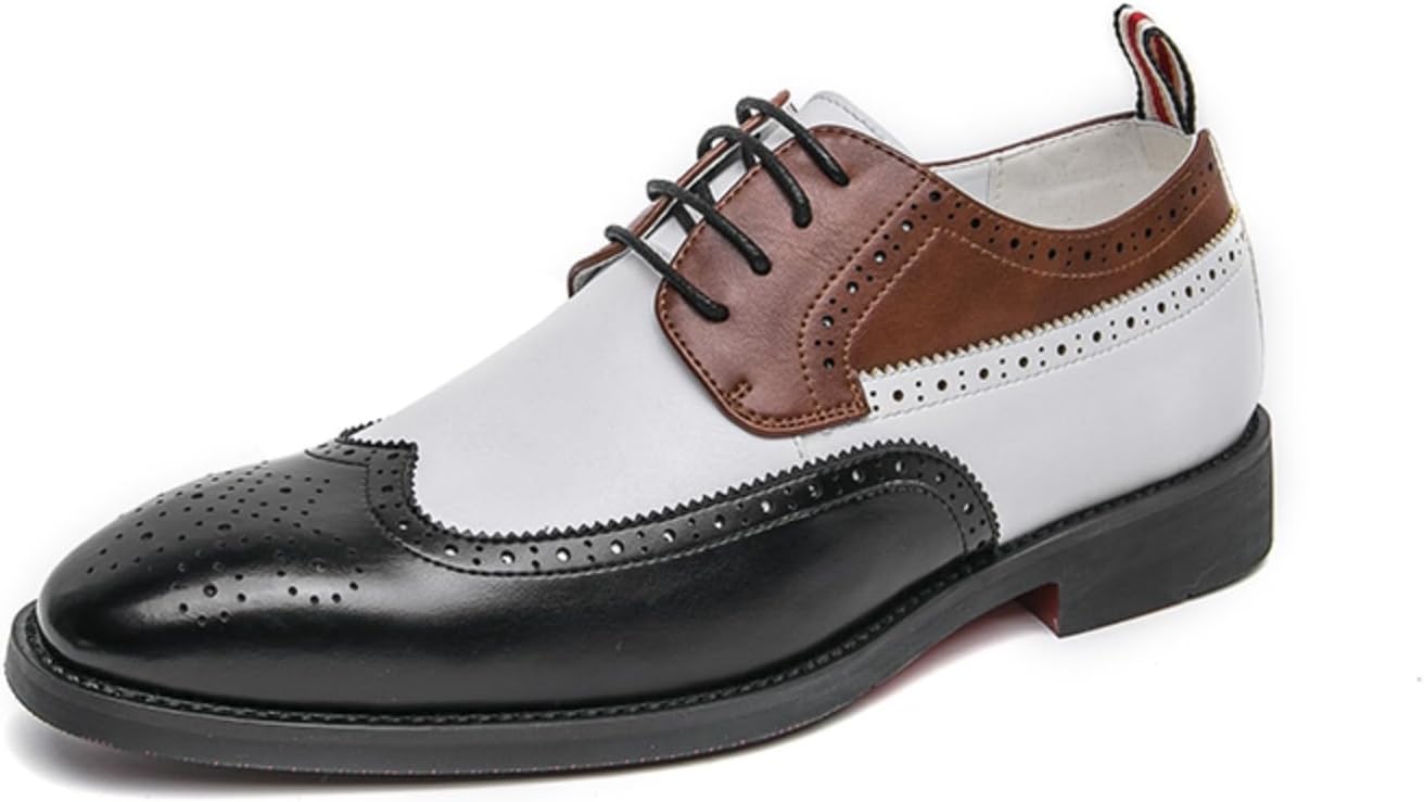 Мужские оксфорды с двухцветной искусственной кожей, шнуровкой, заостренным носком и крылышками, формальная деловая обувь Foapts, белый
Мужские оксфорды с двухцветной искусственной кожей, шнуровкой, заостренным носком и крылышками, формальная деловая обувь Foapts, белый