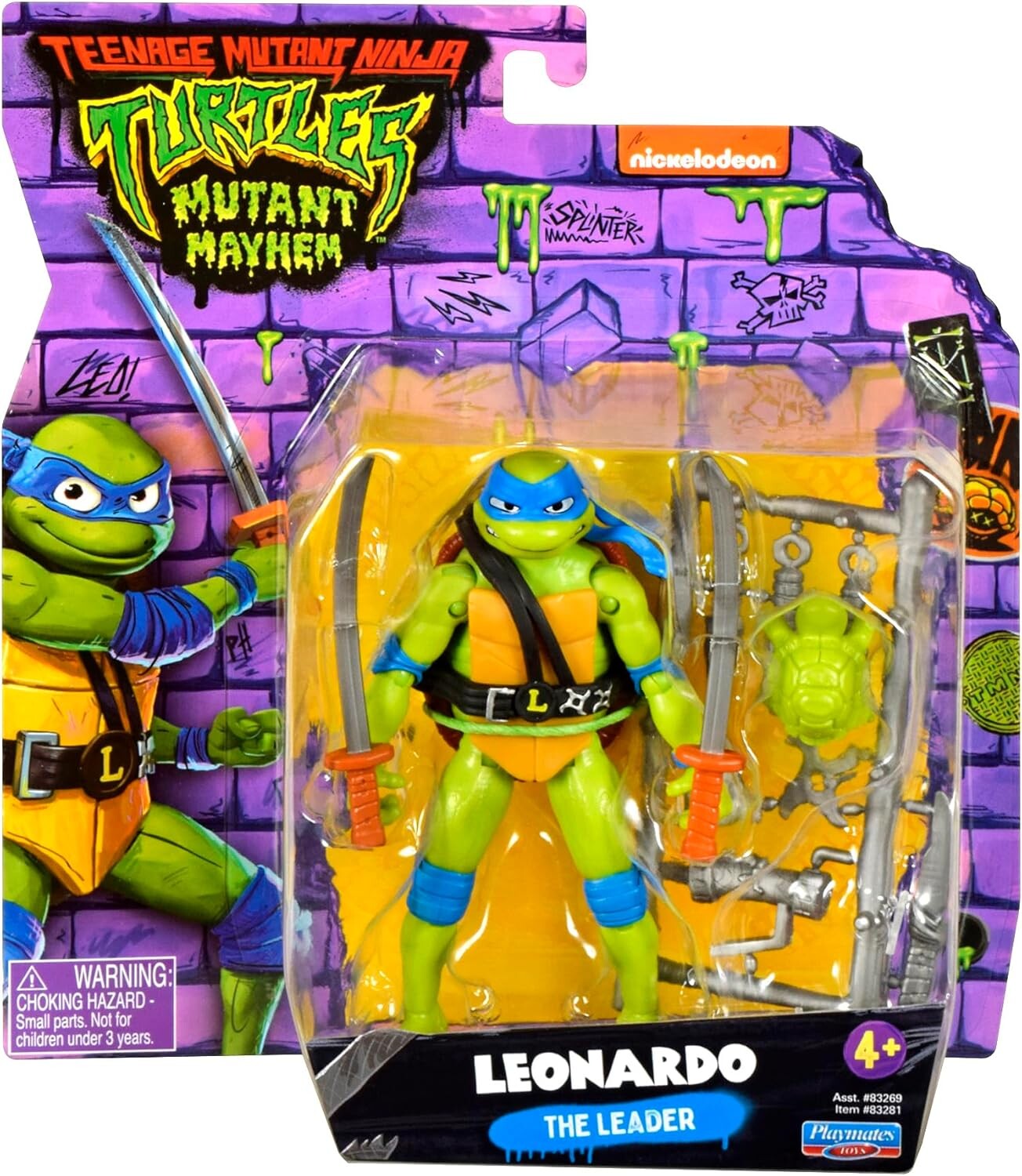 Фигурка Teenage Mutant Ninja Turtles: Mutant Mayhem, Leonardo, 11,4 см
Фигурка Teenage Mutant Ninja Turtles: Mutant Mayhem, Leonardo, 11,4 см