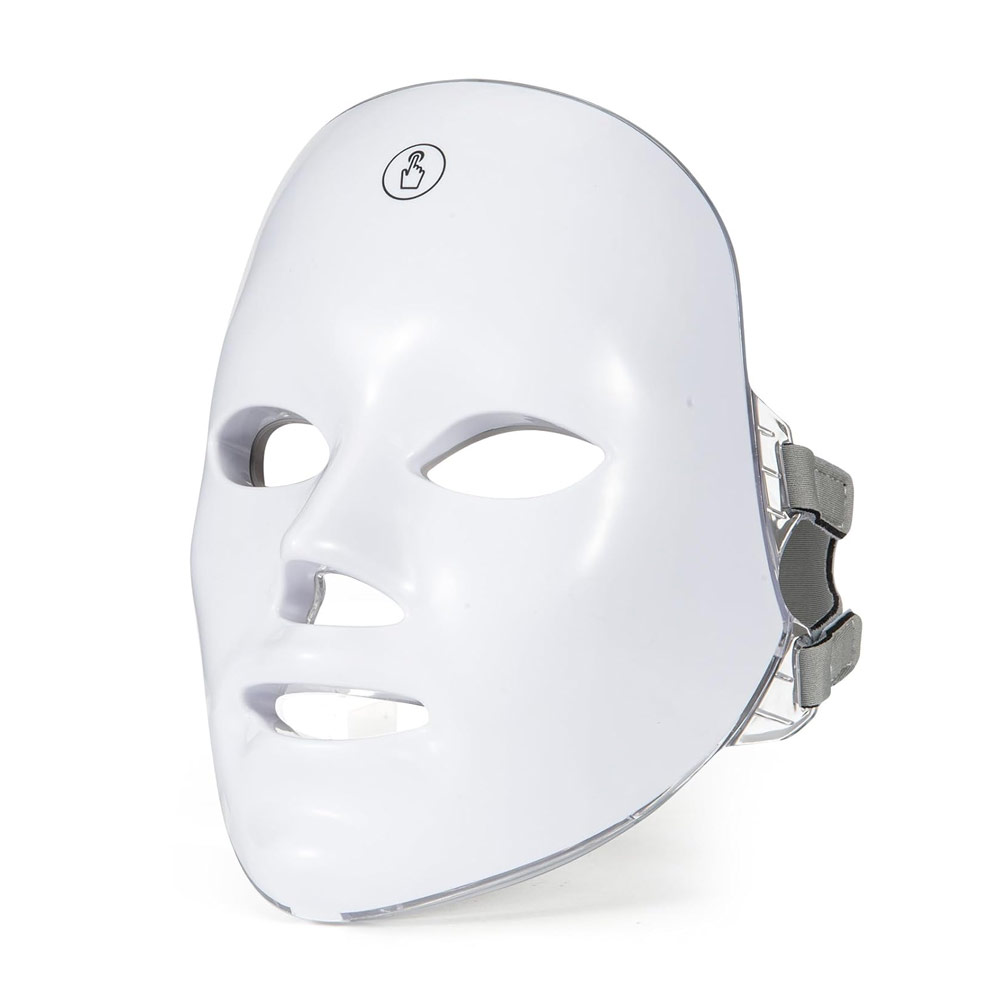 Светодиодная LED маска для лица Facego, 7+1 режимов подсветки, белый 
Светодиодная LED маска для лица Facego, 7+1 режимов подсветки, белый