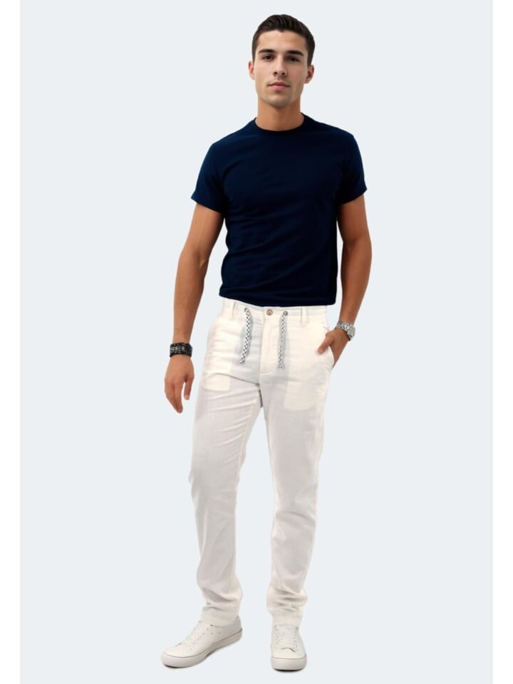 Тканевые брюки INDICODE B798, белый
Тканевые брюки INDICODE B798, белый