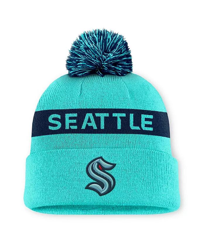 Женская светло-синяя/темно-синяя шапка Seattle Kraken Authentic Pro Rink с манжетами и помпоном Fanatics
Женская светло-синяя/темно-синяя шапка Seattle Kraken Authentic Pro Rink с манжетами и помпоном Fanatics