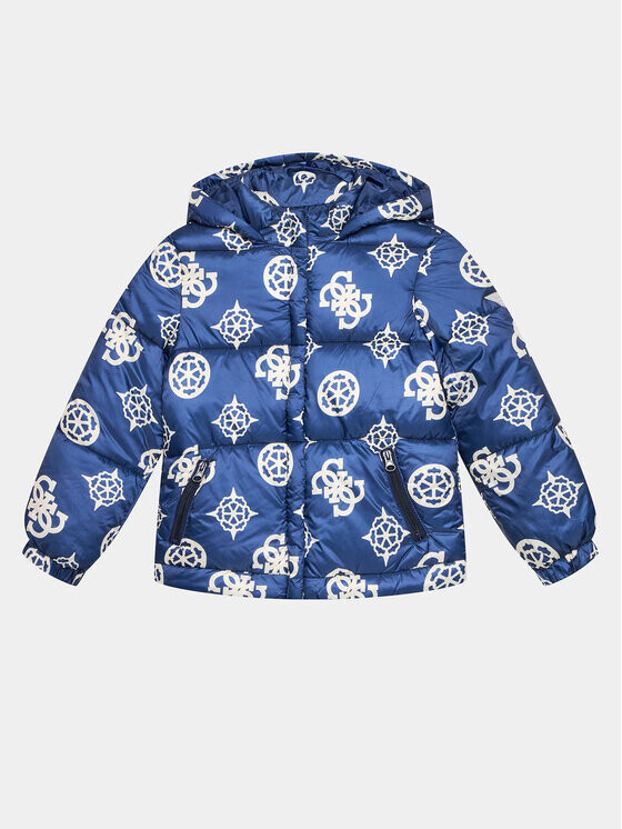 Пуховик стандартного кроя Guess, синий
Пуховик стандартного кроя Guess, синий