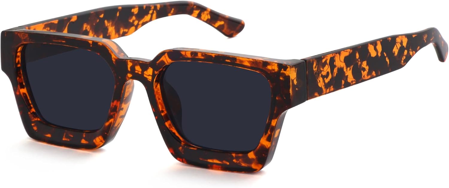 Солнцезащитные очки Onrtry прямоугольной формы для женщин и мужчин с маленьким лицом, в стиле ретро, квадратные солнцезащитные очки в толстой оправе, A7 Tortoise Frame/Grey Lens
Солнцезащитные очки Onrtry прямоугольной формы для женщин и мужчин с маленьким лицом, в стиле ретро, квадратные солнцезащитные очки в толстой оправе, A7 Tortoise Frame/Grey Lens