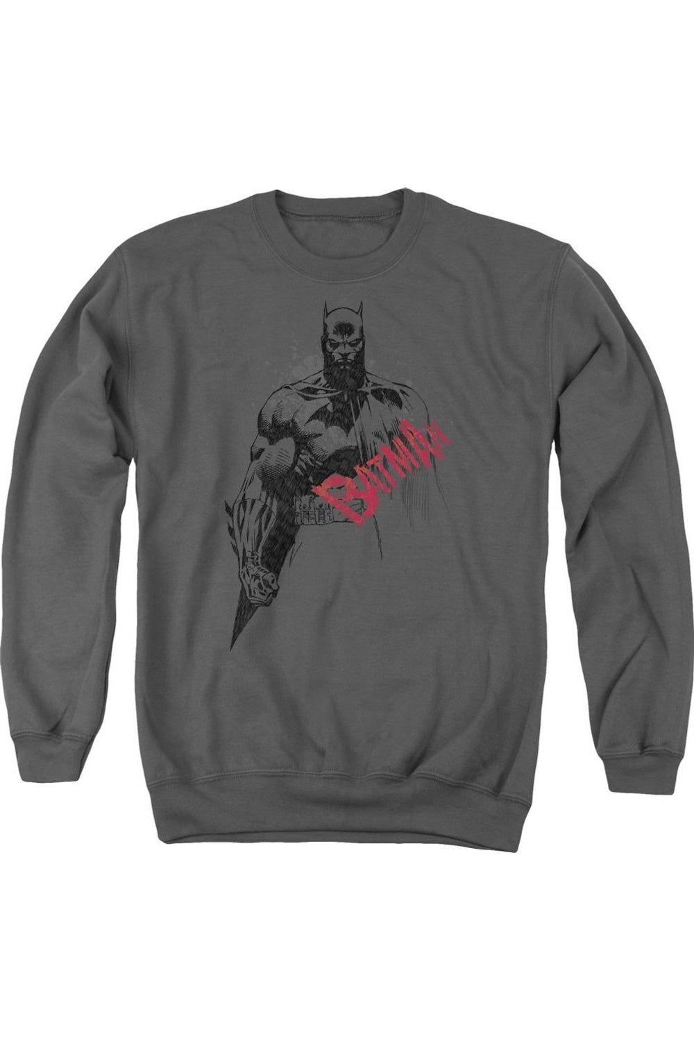Толстовка с круглым вырезом для взрослых с рисунком Бэтмена и красным логотипом Gildan
Толстовка с круглым вырезом для взрослых с рисунком Бэтмена и красным логотипом Gildan