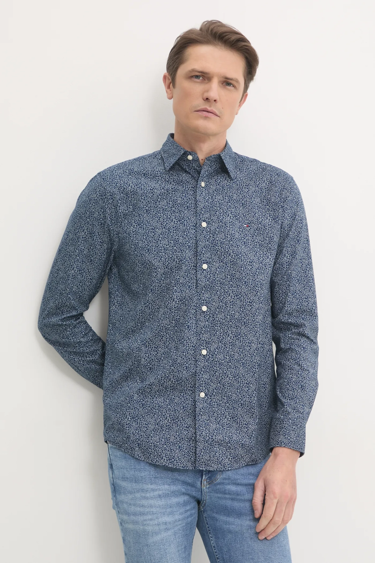 Хлопковая рубашка Tommy Hilfiger, темно-синий
Хлопковая рубашка Tommy Hilfiger, темно-синий