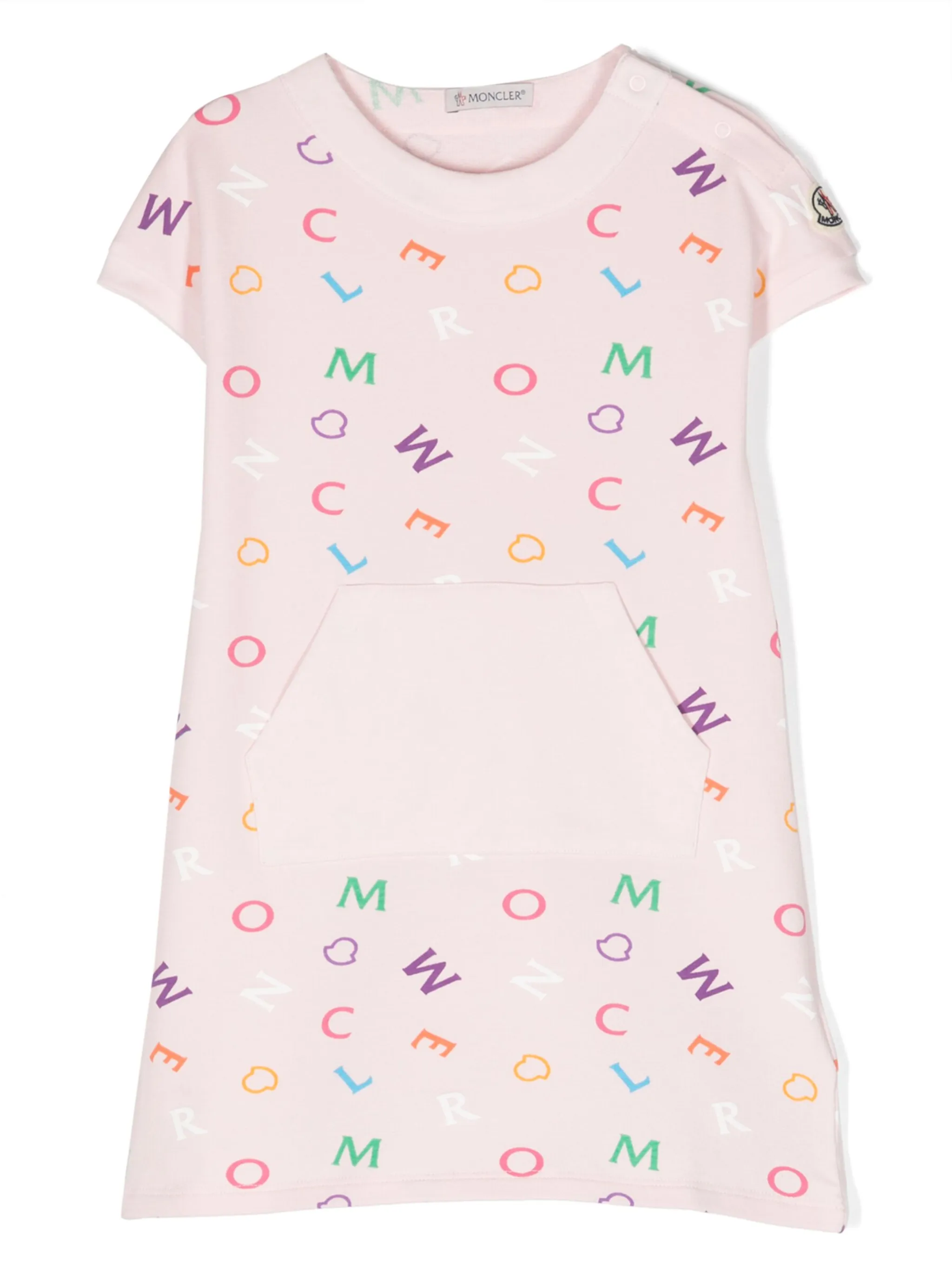 Платье-футболка с логотипом Moncler Enfant, розовый
Платье-футболка с логотипом Moncler Enfant, розовый