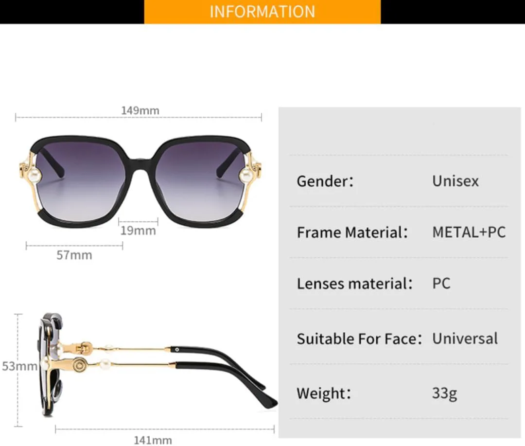 Роскошные солнцезащитные очки в крупной оправе для женщин, модные винтажные, для путешествий, с жемчужным блеском, увеличенного размера, женские очки HHZZYVY, Orange
Роскошные солнцезащитные очки в крупной оправе для женщин, модные винтажные, для путешествий, с жемчужным блеском, увеличенного размера, женские очки HHZZYVY, Orange