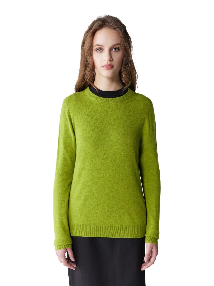 Женский базовый кашемировый свитер с круглым вырезом Gobi Cashmere, Green-bright chartreuse
Женский базовый кашемировый свитер с круглым вырезом Gobi Cashmere, Green-bright chartreuse