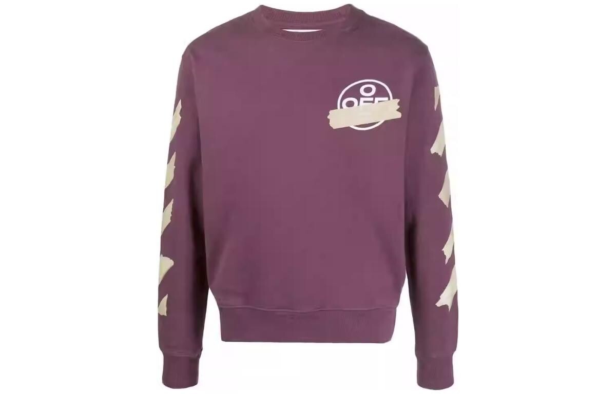 Толстовка с диагональной лентой и стрелками Off-White, фиолетовый
Толстовка с диагональной лентой и стрелками Off-White, фиолетовый