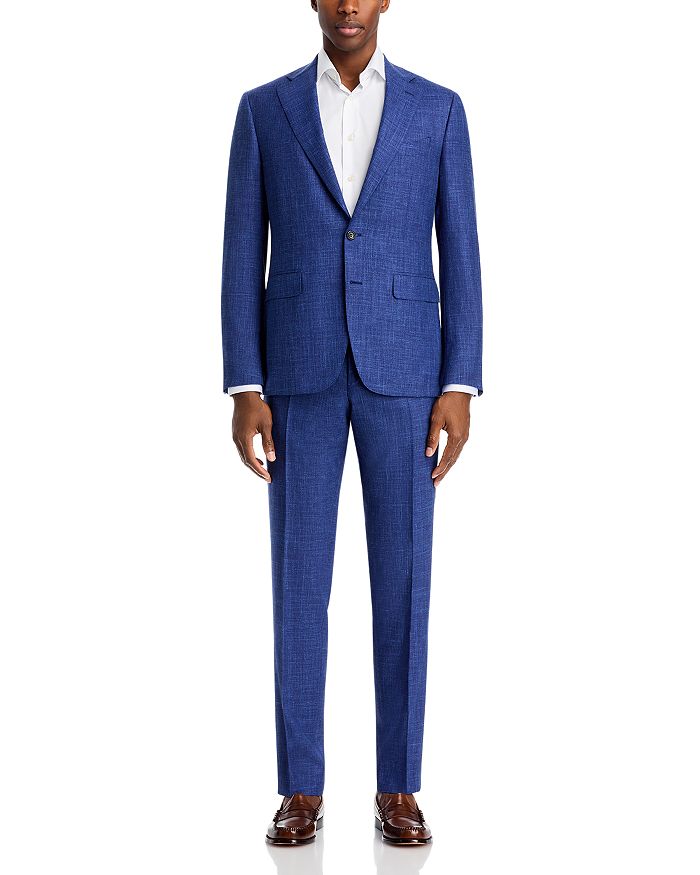 Костюм-капри из шерсти, шелка и льна, меланжевый, облегающий Canali, синий
Костюм-капри из шерсти, шелка и льна, меланжевый, облегающий Canali, синий