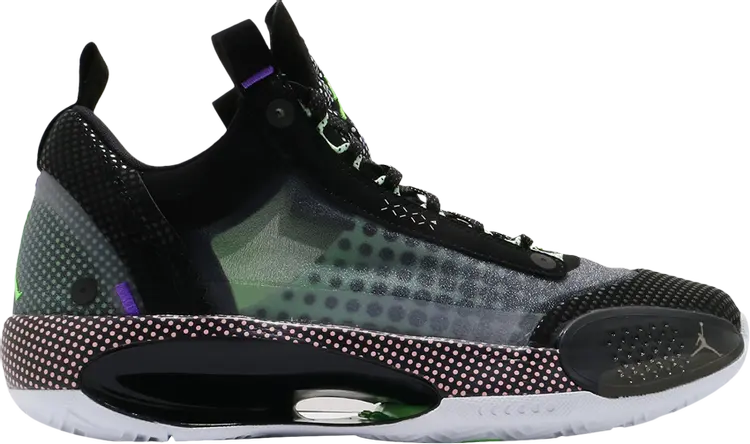 Кроссовки Air Jordan 34 Low PD PF Halftone Dots, черный 
Кроссовки Air Jordan 34 Low PD PF Halftone Dots, черный